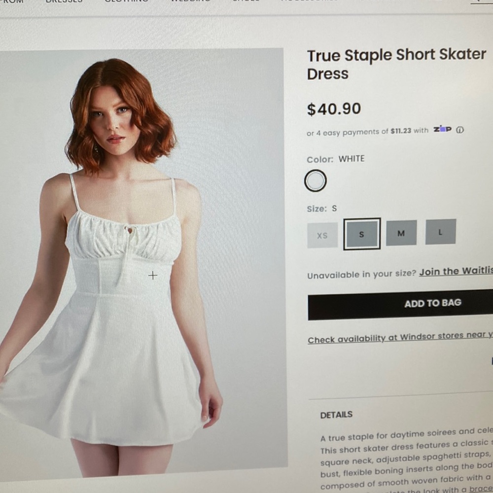 Windsor Staple short skater dress